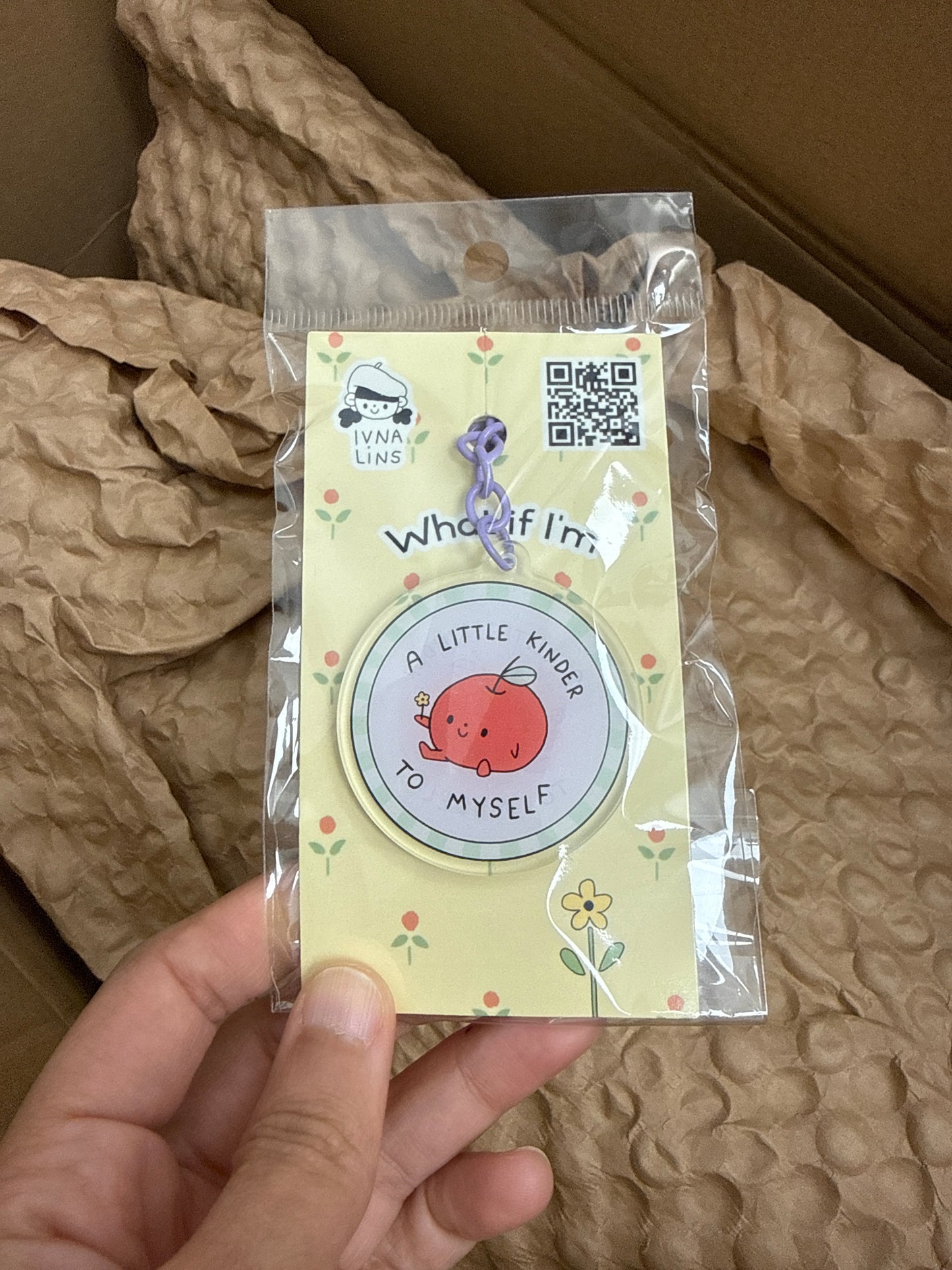 "A Little Kinder To Myself" Keychain