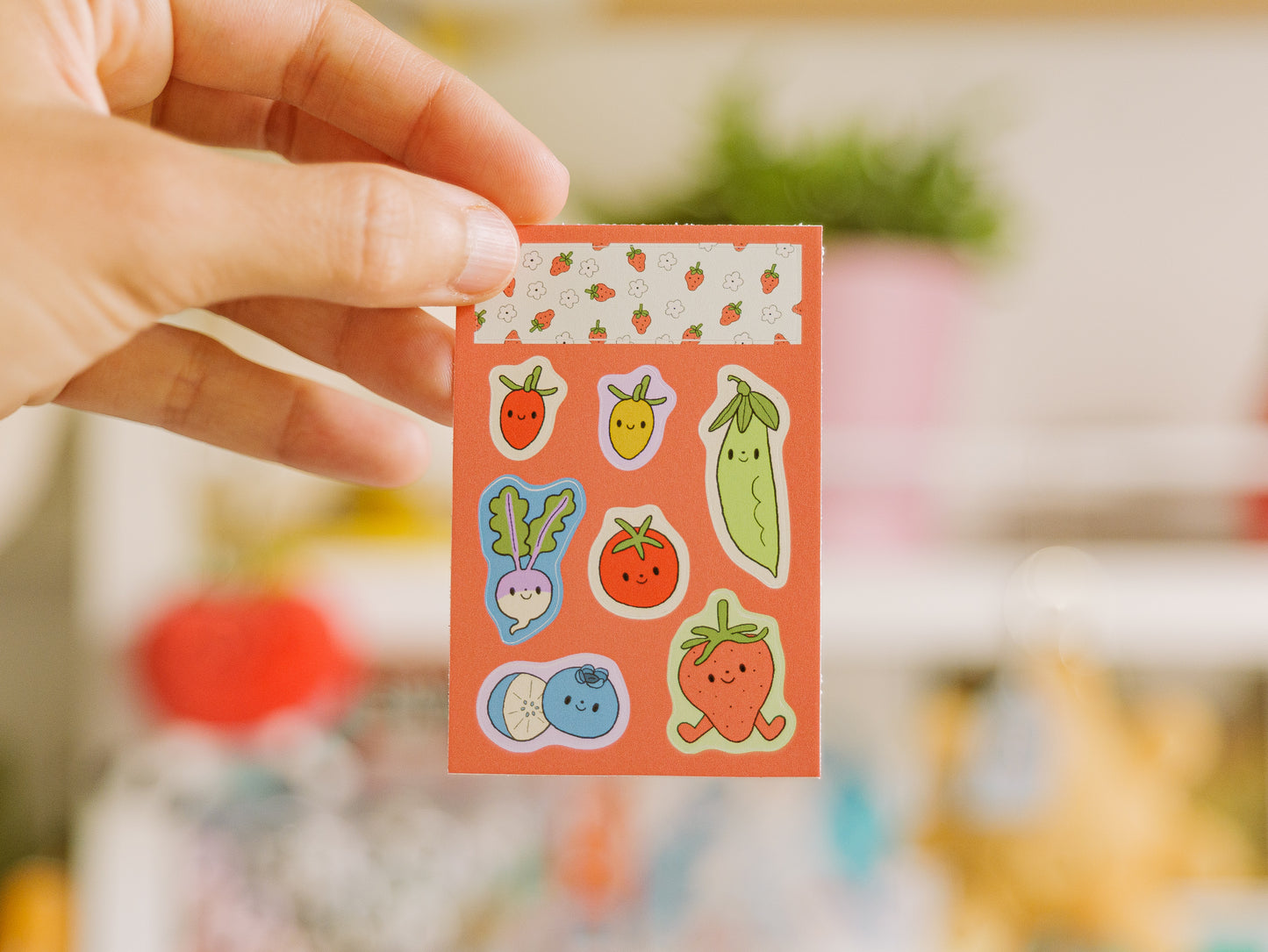Garden Fruits & Veggies Mini Sticker Sheet