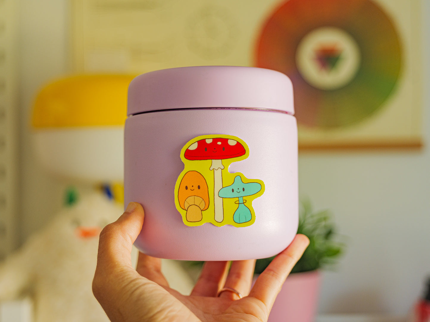 Mushroom Trio Sticker