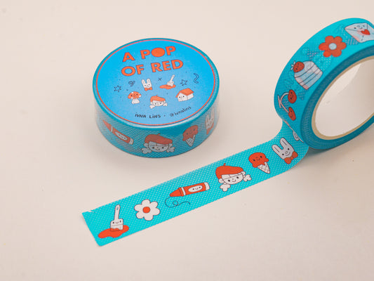 "A Pop Of Red" Washi Tape