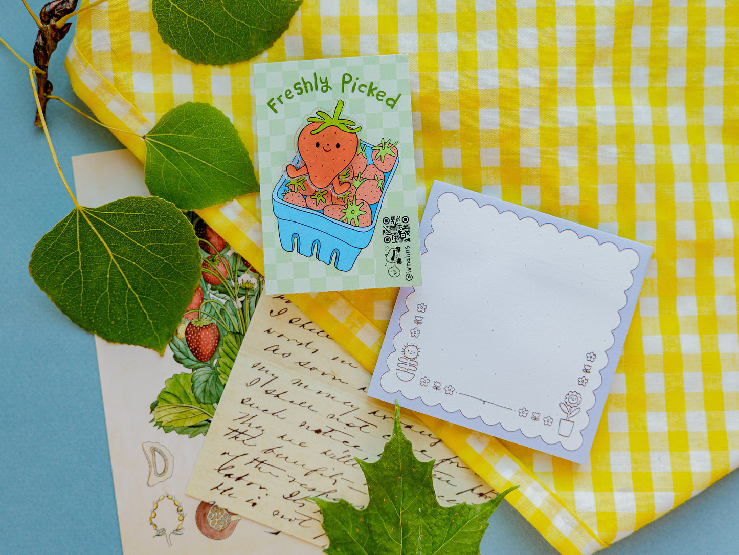 "Wildflowers" Sticky Notepad