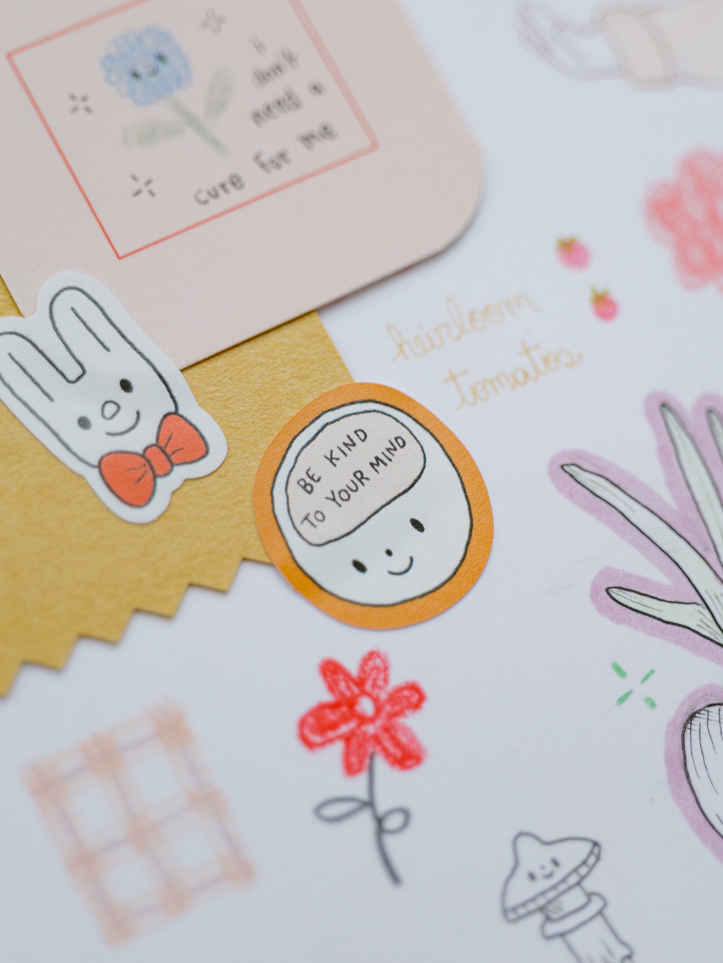 "Be Kind To Your Mind" Mini Sticker Sheet