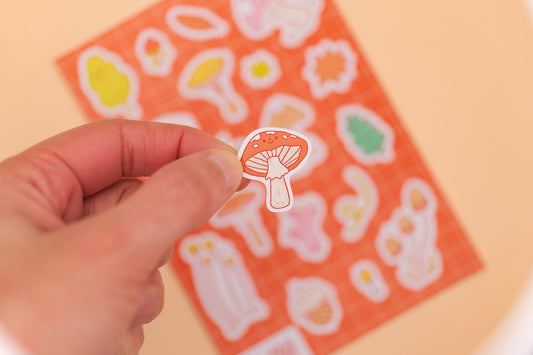 "Mushrooms" Sticker Sheet