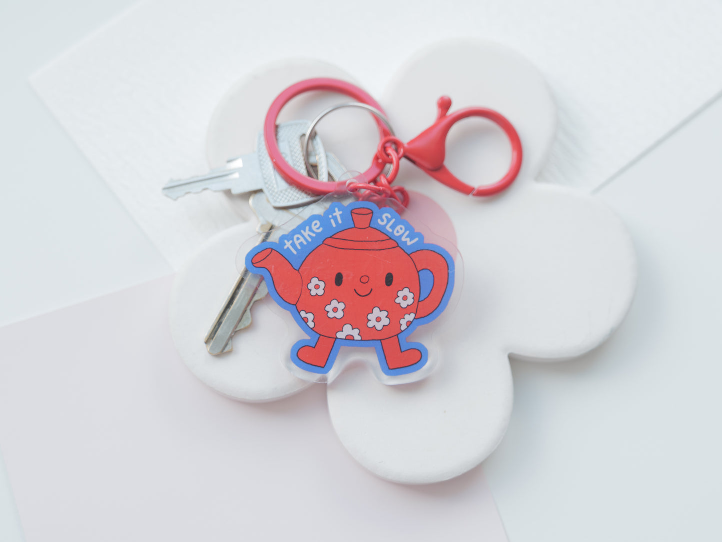"Take It Slow" Keychain
