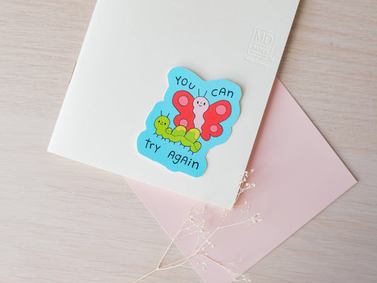 "You Can Try Again" Sticker