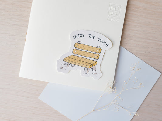 "Enjoy The Bench" Sticker