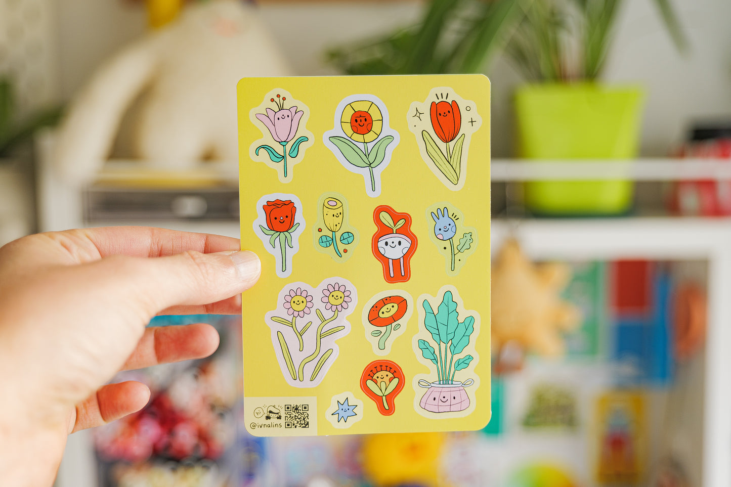 "Colors & Flowers 2" Sticker Sheet