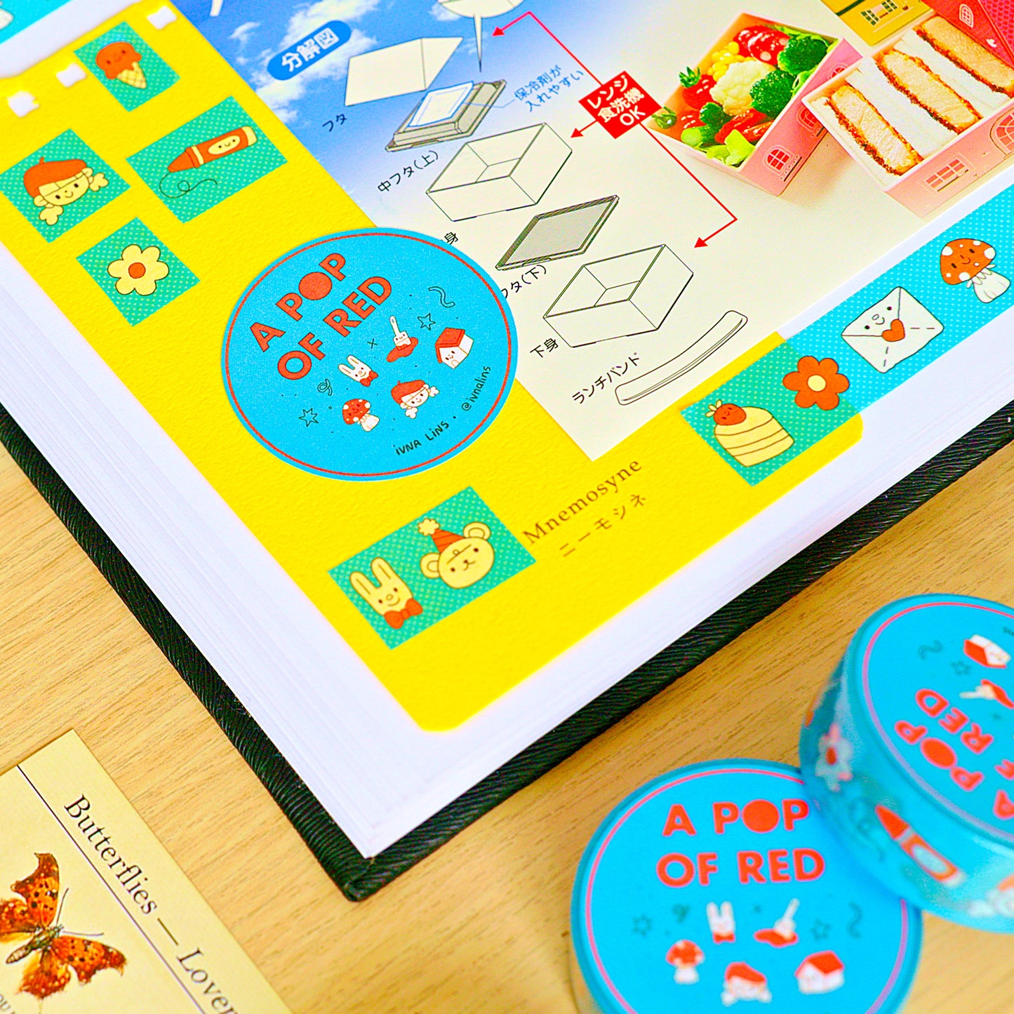 A Pop Of Red Washi Tape