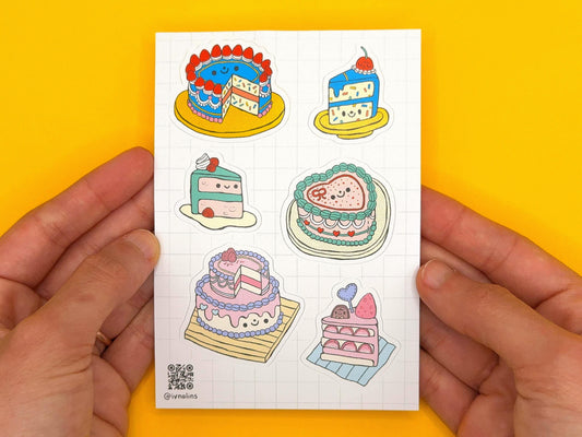 Bakery Cakes Sticker Sheet