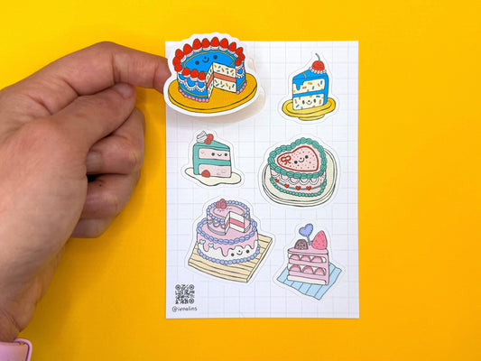 "Bakery Cakes" Sticker Sheet
