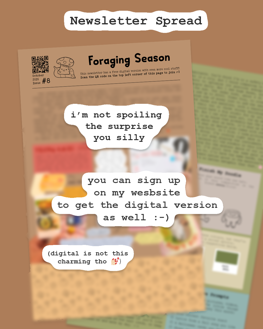 October Theme - "Foraging Season"
