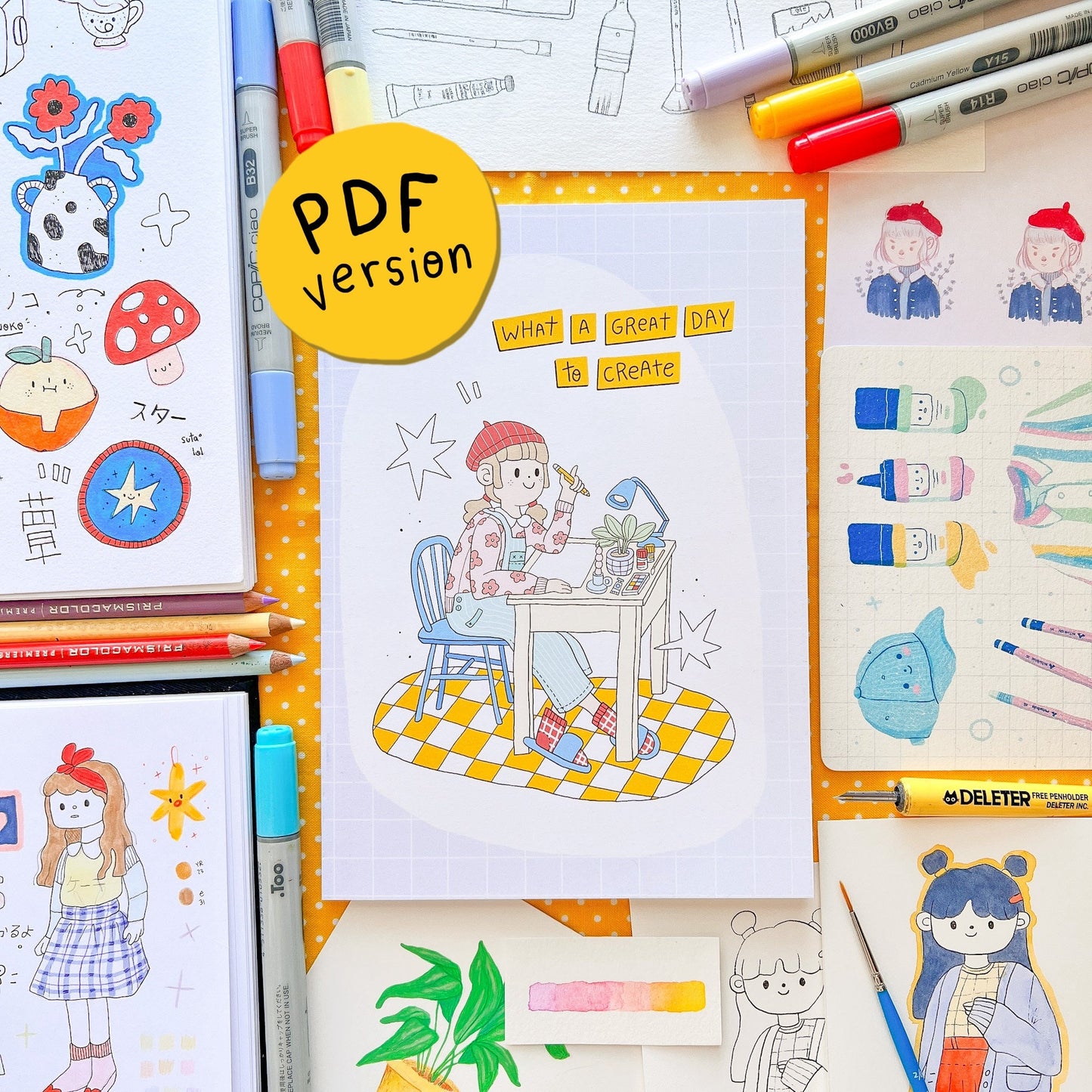 E-BOOK "What a Great Day to Create" Sketchbook Zine