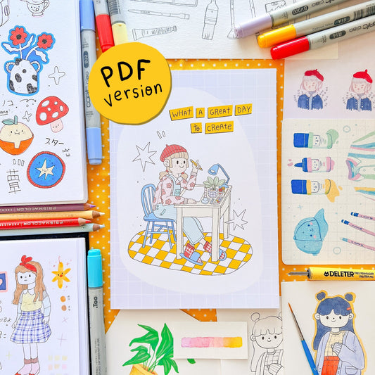 E-BOOK "What a Great Day to Create" Sketchbook Zine