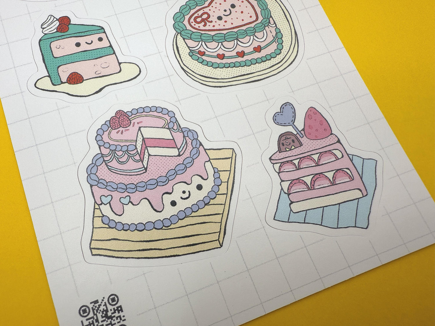 Bakery Cakes Sticker Sheet