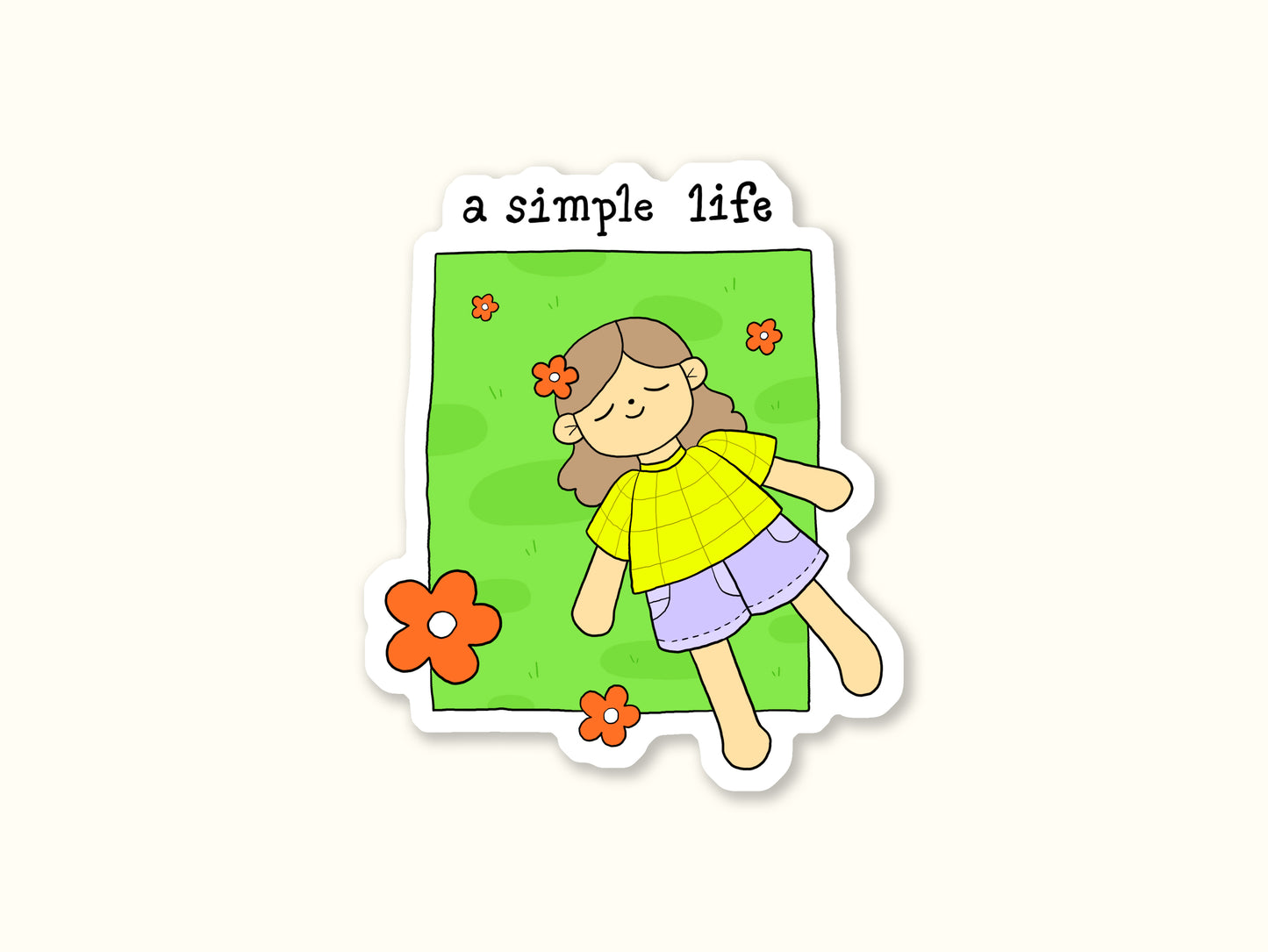 "A Simple Life" Sticker