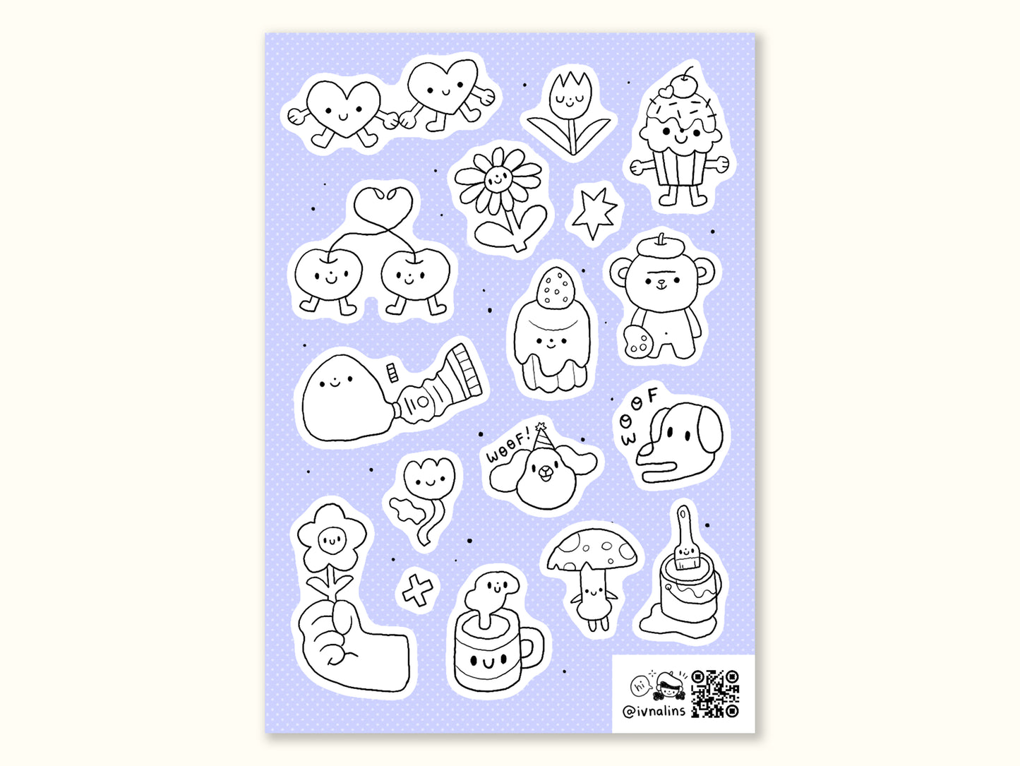 "Doodles" Sticker Sheet