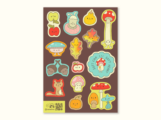 "Fall Things" Sticker Sheet