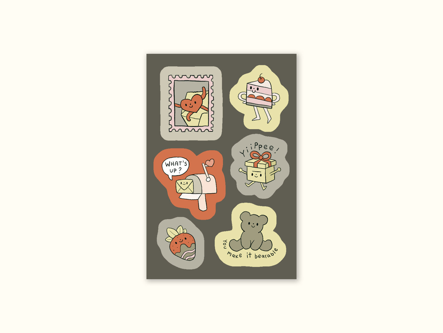 "Happy Mail" Mini Sticker Sheet