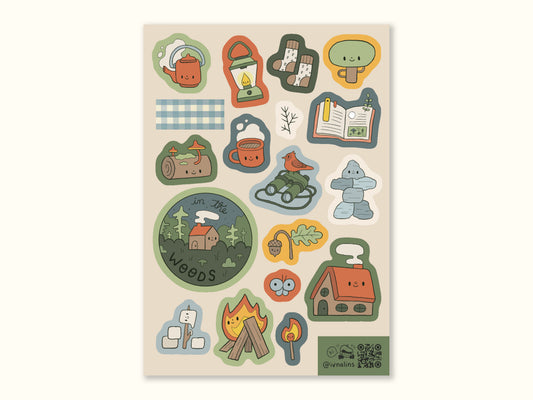 "In The Woods" Sticker Sheet
