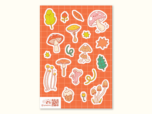 "Mushrooms" Sticker Sheet