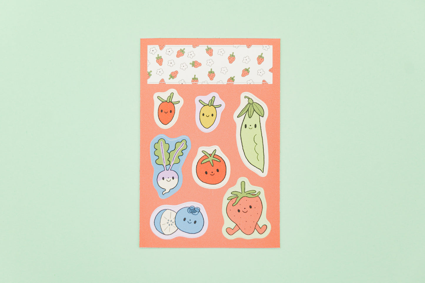 Garden Fruits & Veggies Mini Sticker Sheet