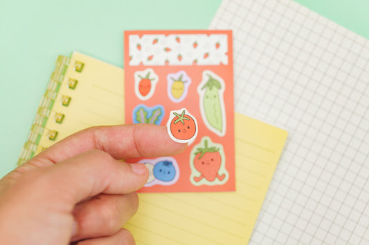 "Veggies" Mini Sticker Sheet