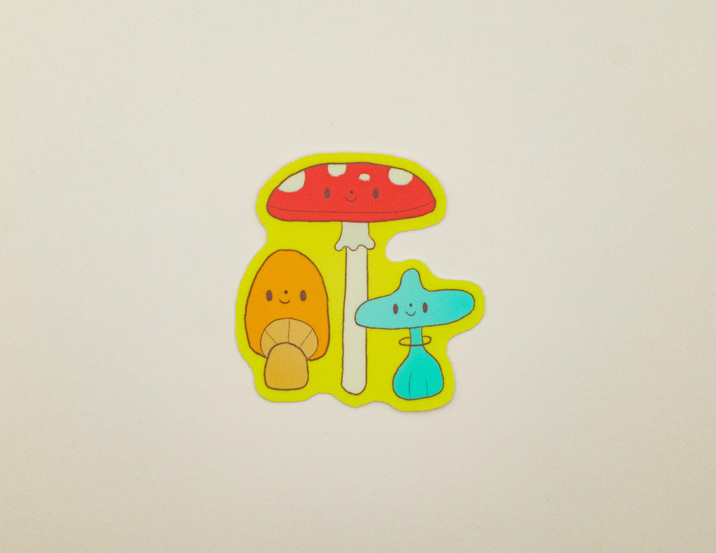 Mushroom Trio Sticker