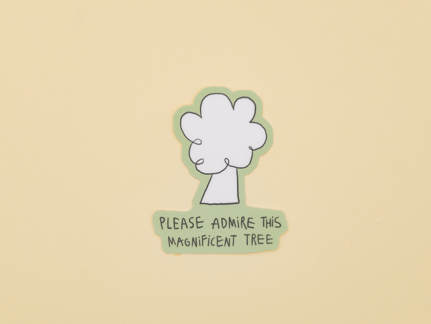 Please Admire This Magnificent Tree Sticker