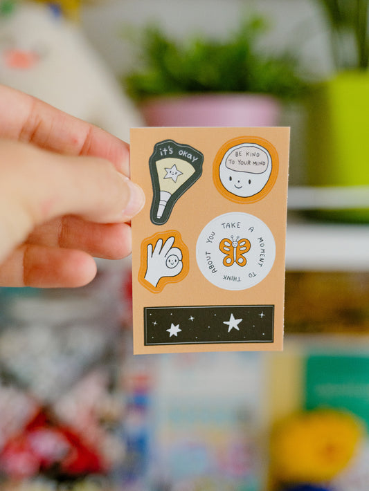 Be Kind To Your Mind Mini Sticker Sheet