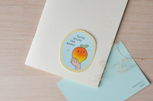 "Please Accept This Mango" Sticker