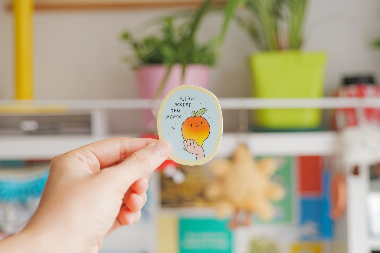 "Please Accept This Mango" Sticker