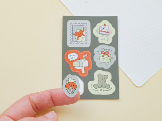 "Happy Mail" Mini Sticker Sheet