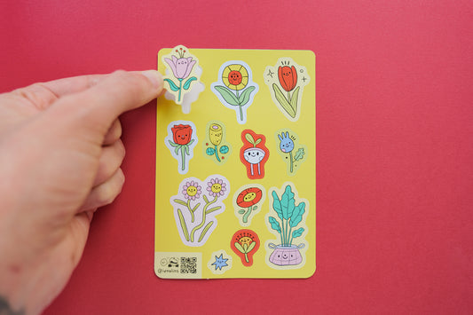 "Colors & Flowers 2" Sticker Sheet