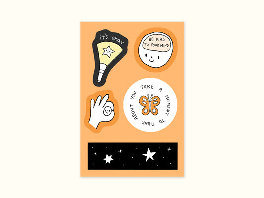 Be Kind To Your Mind Mini Sticker Sheet