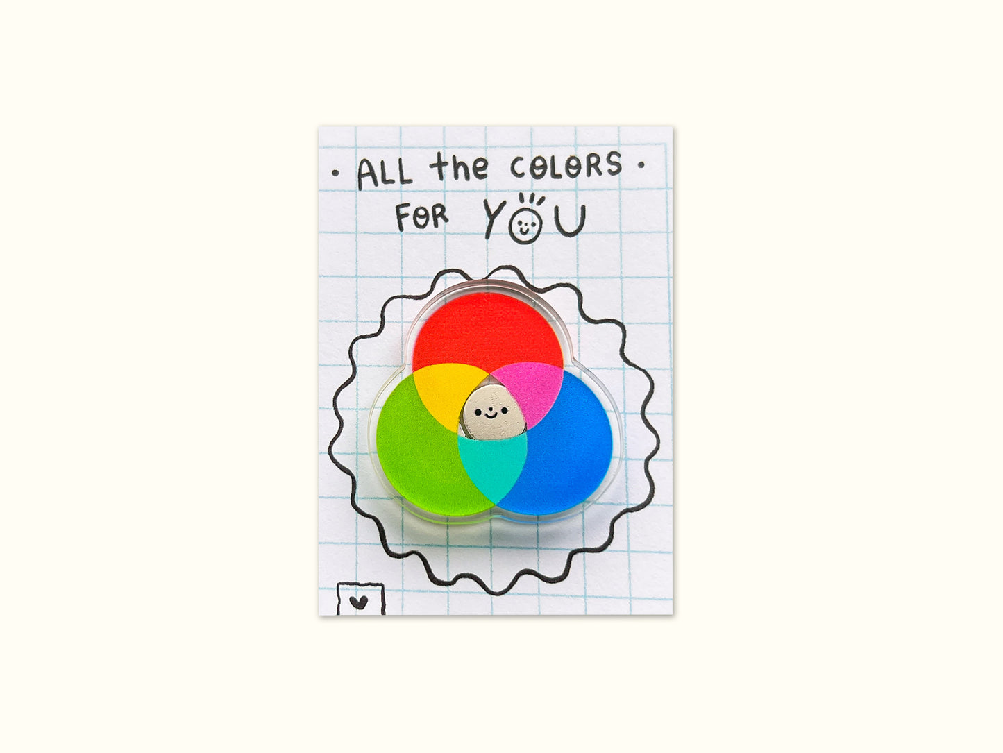 "RGB" Acrylic Pin