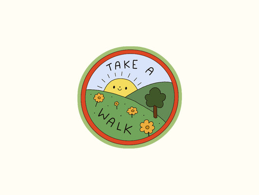 "Take a Walk" Sticker