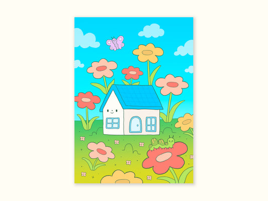 "Spring is Here" Postcard