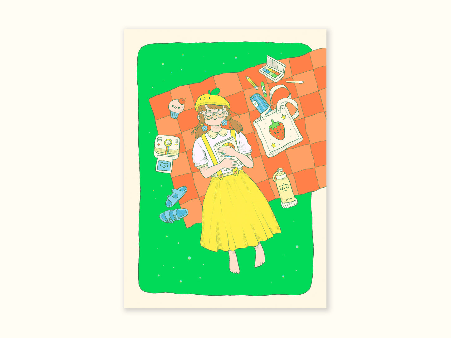 "Summer Picnic" Postcard