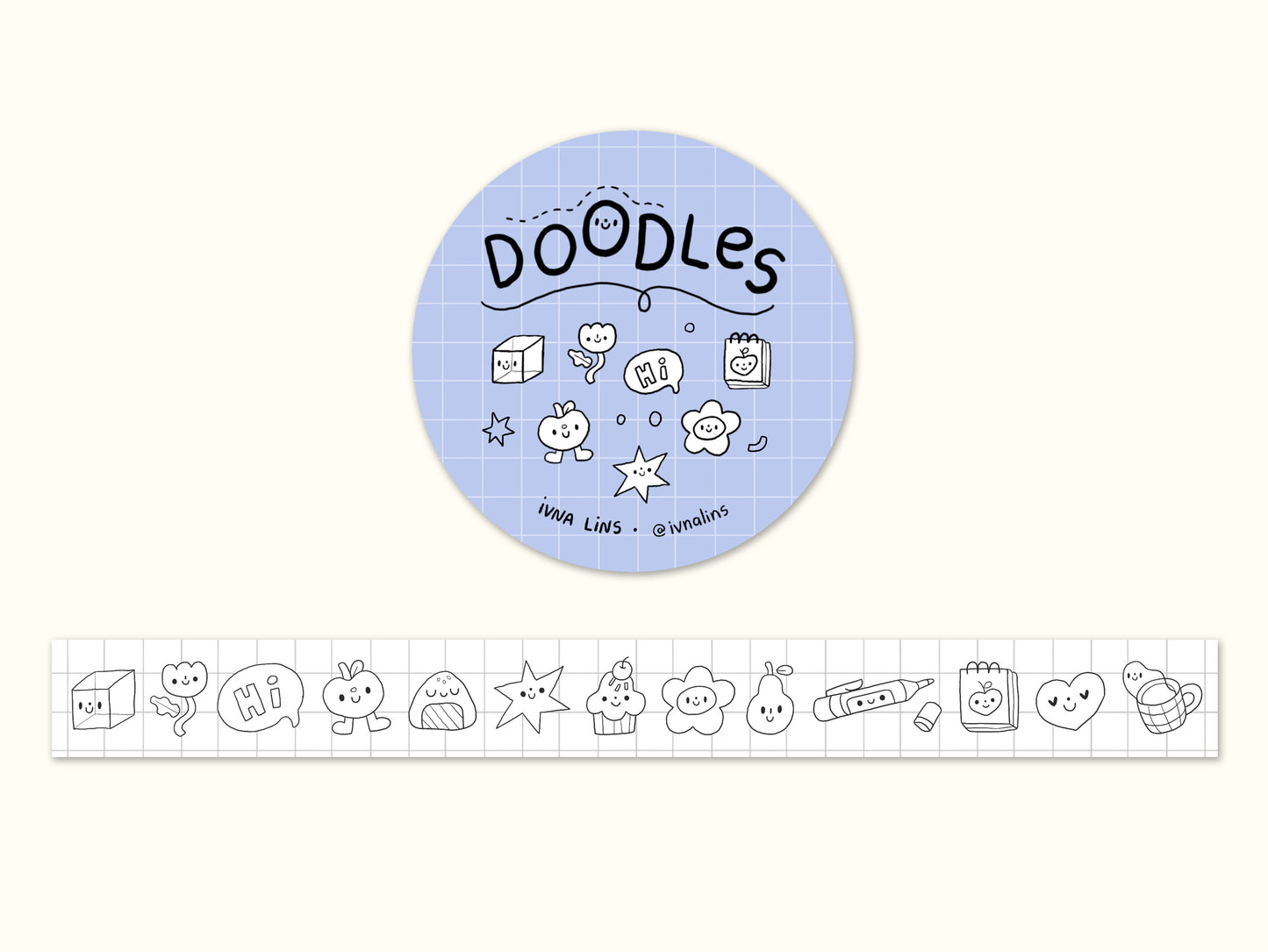 "Doodles" Washi Tape