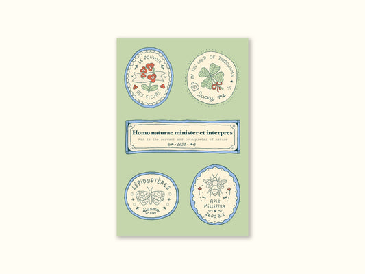 "Natural History" Mini Sticker Sheet