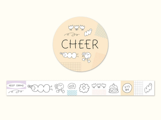 "Cheer" Washi Tape