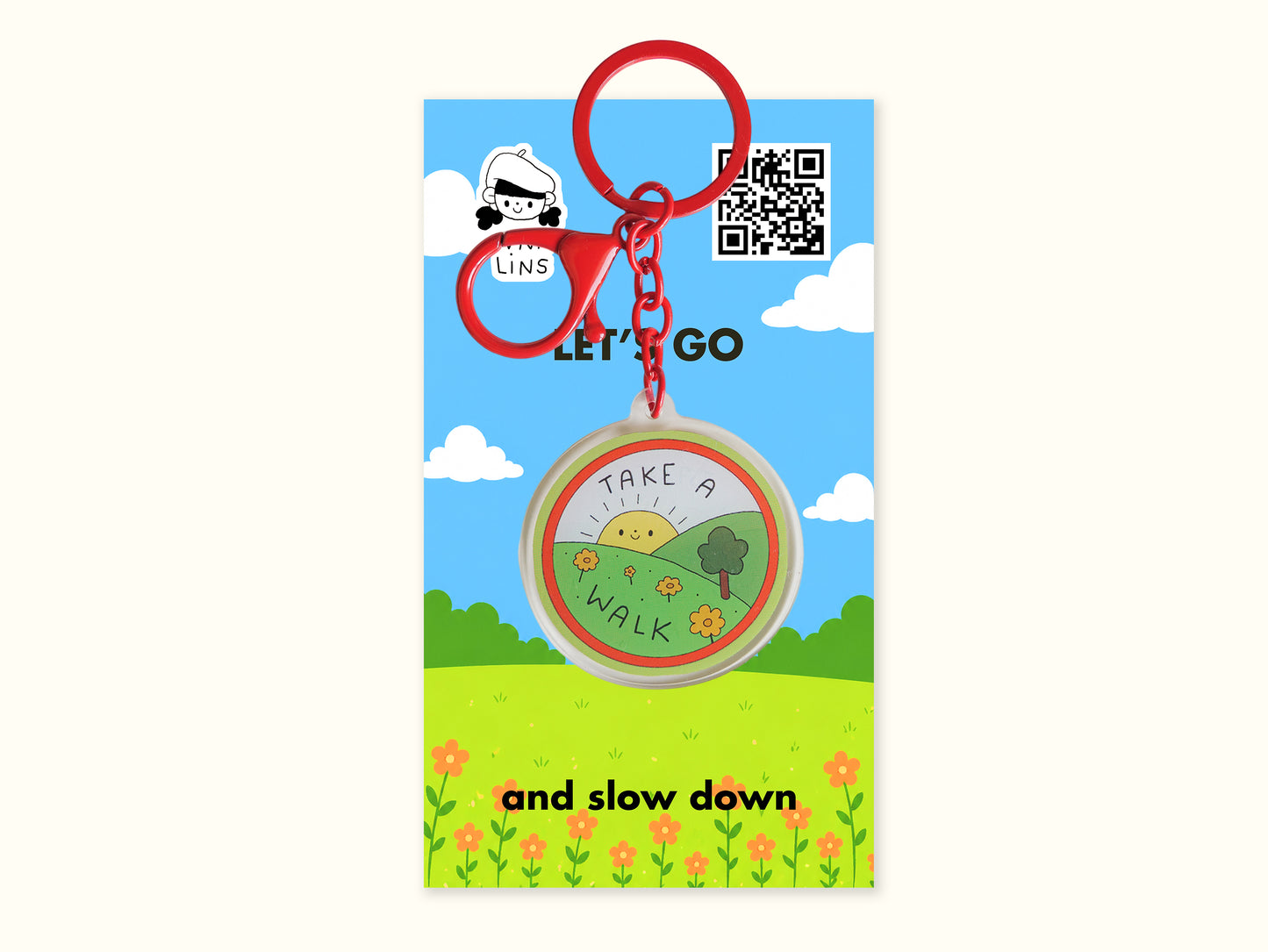 "Take A Walk" Keychain