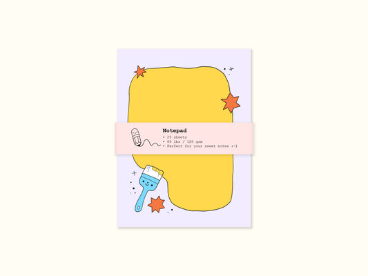 "Paint Splash" Notepad