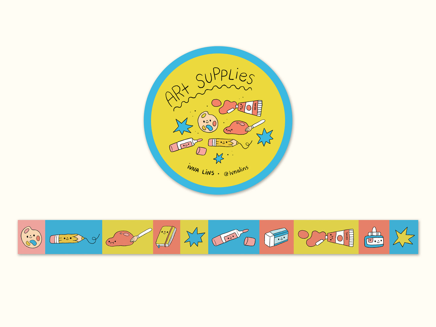 "Art Supplies" Washi Tape