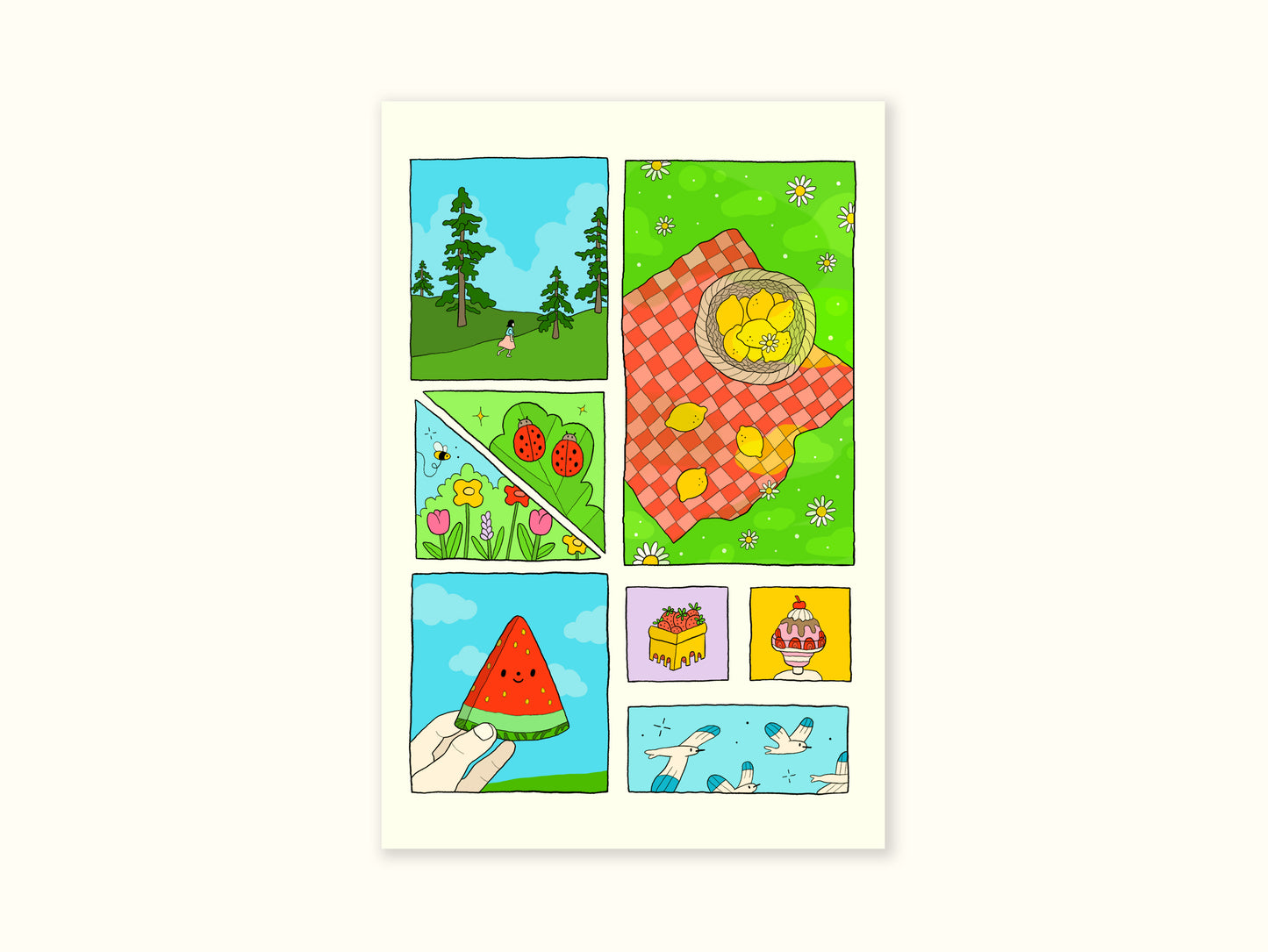 "Summer Memories 2" Postcard