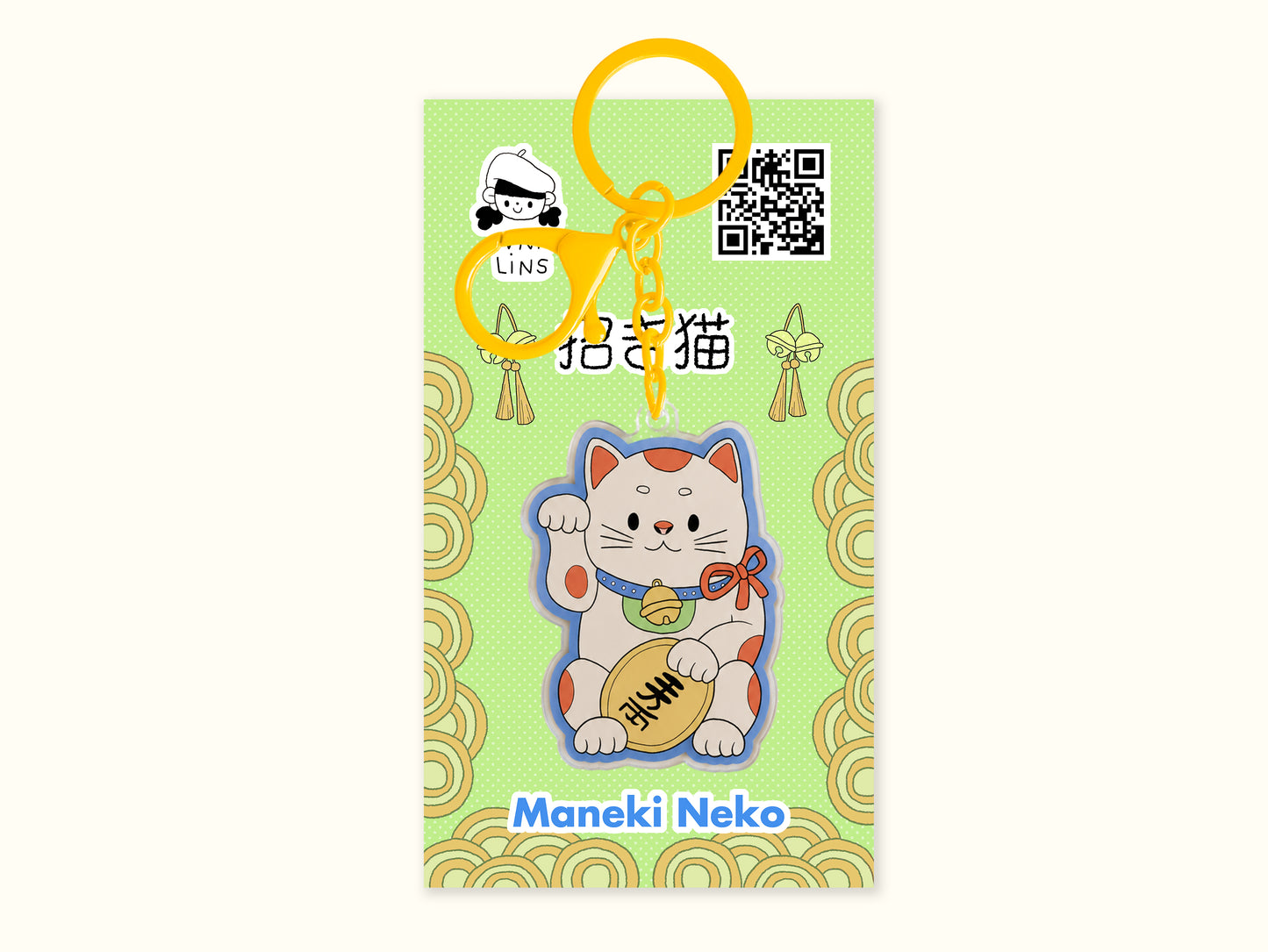 "Maneki Neko" Keychain