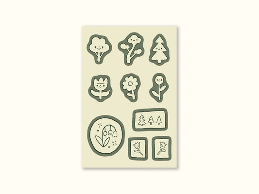 "Wildflowers" Mini Sticker Sheet