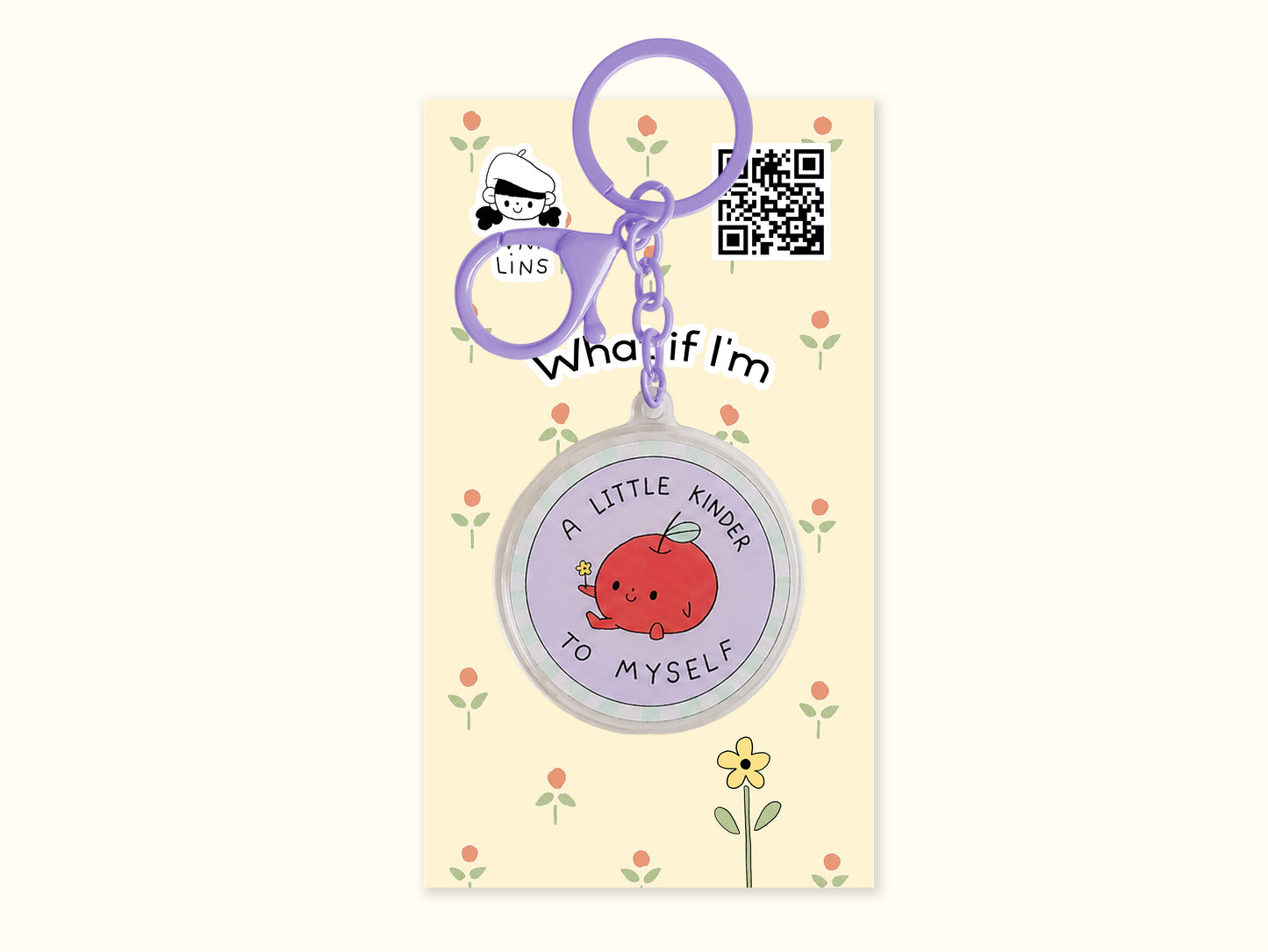 "A Little Kinder To Myself" Keychain