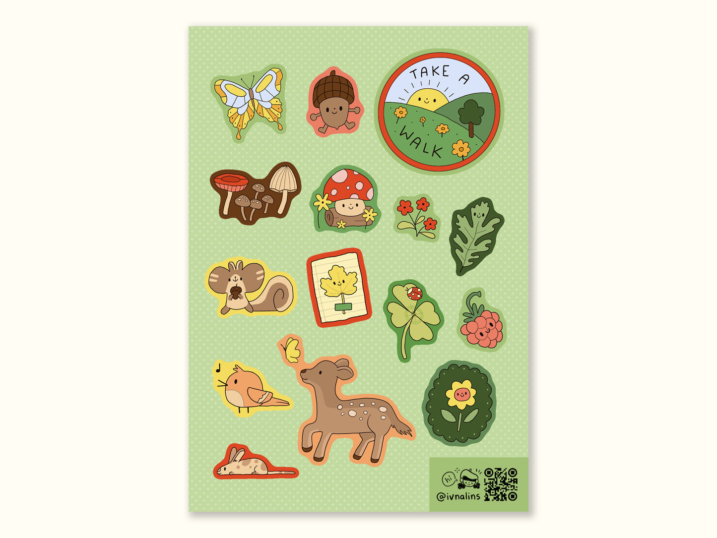 "Take a Walk" Sticker Sheet