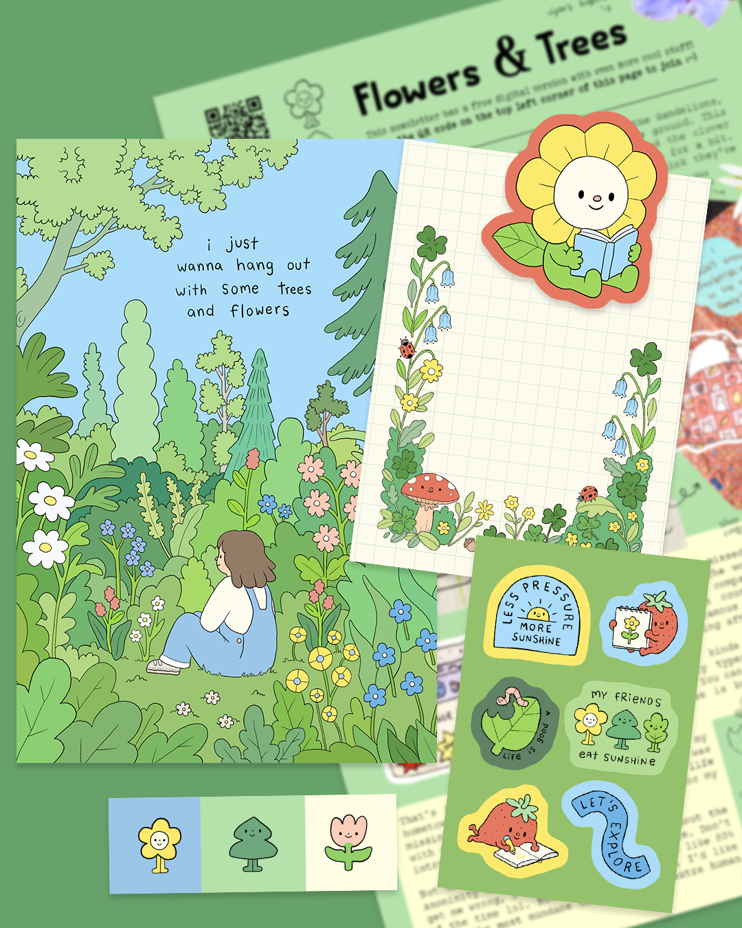 "Flowers & Trees" July Mail Club